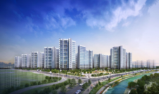 캐슬앤파밀리에 시티 투시도<신동아건설 제공>